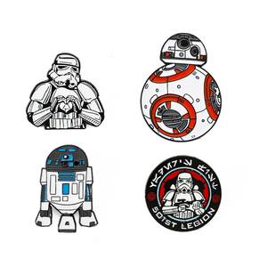 Alfileres de <span class=keywords><strong>Star</strong></span> Wars bonitos de dibujos animados personalizados, broches de ropa Luxcy, bolsos, adornos, alfileres, regalos promocionales, alfileres de aleación al por mayor - Product Image 3