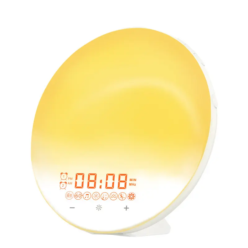 Smart Wake Up Light Sonnenaufgang Wecker für Kinder Erwachsene Schlafzimmer mit Sonnenaufgang Simulation 7 Nature Sound