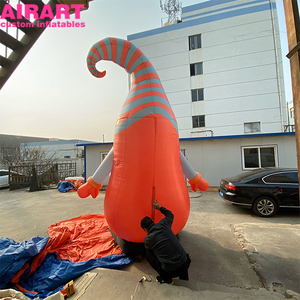 ARtair inflatables làm Inflatable <span class=keywords><strong>dwarft</strong></span> Santa Claus giáng sinh nóng bán Inflatable dài râu Santa Claus thổi lên Santa Claus - Product Image 4
