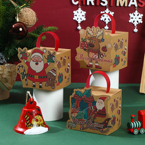 <span class=keywords><strong>Nouvelle</strong></span> veille de Noël pour boîte-cadeau Apple Boîte à bonbons en papier à main avec couverture rigide pour le stockage de livres ou les cadeaux - Product Image 2