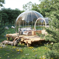 Tente Bulle Transparente Gonflable à Louer, Chambre d'Hôtel, Jardin, Camping, Open Air Lodge