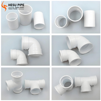 Usine en gros ASTM échantillon gratuit UPVC tous les Types connecteur de tuyau d'eau de Drainage toutes les tailles prise coude té plastique PVC raccords