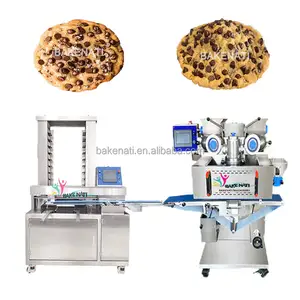 Máquina para hacer galletas con chispas de chocolate totalmente automática Shanghai Bakenati, línea de máquina para hacer galletas