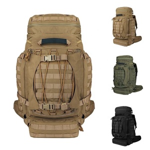 <span class=keywords><strong>Sac</strong></span> <span class=keywords><strong>à</strong></span> <span class=keywords><strong>dos</strong></span> tactique de randonnée en plein air de grande capacité 90L pour unisexe, imperméable, robuste, en polyester, avec système MOLLE - Product Image 5