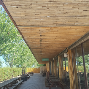 Panel de valla de bambú de alta calidad para agricultura ecológico con refuerzo de madera - Product Image 1