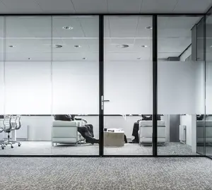 Modern hot sell cost of glass partition walls 8mm tempered glass room dividers partitions