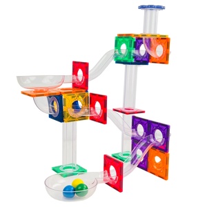70 Uds. De azulejos magnéticos de mármol, juego de juguetes magnéticos coloridos, bloques de construcción de plástico seguros para niños - Product Image 1