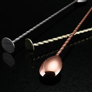 크리에이션 팩토리 맞춤형 트위스트 스테인리스 스틸 메탈 바 스푼-친환경 CE 인증 맞춤형 색상 로고 블렌딩 - Product Image 4