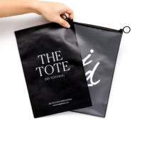 Bolsa de Embalaje de Lujo Negra para Extensiones de Cabello, Bolsas Personalizadas para Pelucas, Bolsa con Cierre para Paquetes de Cabello