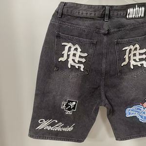 Shorts en jean pour hommes, vêtements de marque américaine de haute qualité, style rétro, ample, vente en gros, EMOTIONS mixtes - Product Image 6