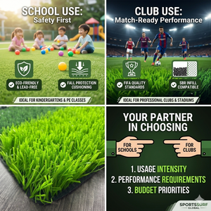 Gazon artificiel de qualité standard pour le football, 50 mm, pelouse de <span class=keywords><strong>terrain</strong></span> de football, haute densité, fil PE durable - Product Image 1