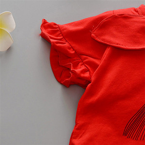 Vêtements de sport formels pour enfants de Shenzhen, t-shirts en coton et polyester mélangés et pantalon blanc, ensemble pour enfants - Product Image 4