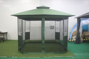 Gazebo esterno con pareti laterali a tendina con cerniera e Gazebo con struttura in acciaio a 2 livelli per <span class=keywords><strong>Patio</strong></span> - Product Image 5
