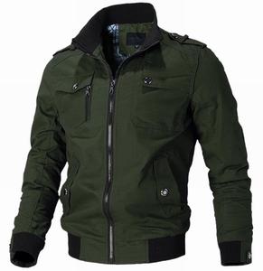 Veste cargo <span class=keywords><strong>d</strong></span>'<span class=keywords><strong>hiver</strong></span> à fermeture éclair de mode personnalisée avec logo, coupe-vent <span class=keywords><strong>pour</strong></span> <span class=keywords><strong>homme</strong></span>, veste <span class=keywords><strong>d</strong></span>écontractée <span class=keywords><strong>pour</strong></span> moto, coupe ajustée - Product Image 1