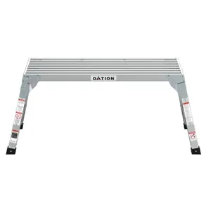 Gran oferta de fábrica, escalera de plataforma de paso estrecho, escalera de paso de aluminio resistente, taburete fácil de llevar