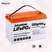 Batterie au lithium pour scooter 24V200AH 4.8KWh, Lithium Fer Phosphate Premium, longue durée de vie, charge équilibrée pour fauteuil roulant électrique
