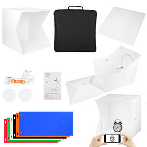 16" Top Circle Ring Light Photography Folding Portable Shooting Tent <strong>Mini</strong> 40cm Photo <strong>Studio</strong> Light Box - Product Image 5