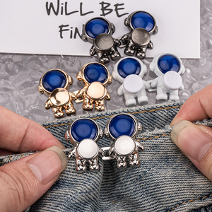 Botón de cintura estilo astronauta con base plana, desmontable, sin clavos, sin costuras, para adelgazar la cintura - Product Image 3