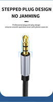 Câble audio auxiliaire de haute qualité 3,5 mm pour voitures, en cuivre pur plaqué or, mâle-mâle, HIFI, pour casque, haut-parleur, ordinateur