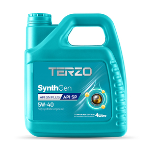 น้ำมันเครื่องสังเคราะห์แท้ TERZO SynthGen 5W40 สำหรับเครื่องยนต์เบนซิน API SP API SN PLUS สำหรับรถยนต์เทอร์โบยุโรป - Product Image 1