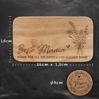 Planche à pain rectangulaire en bois gravé, écologique, avec rainures pour jus, grand format, idéale pour le petit-déjeuner, cadeau pour la Fête des Mères et la Saint-Valentin
