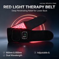 Ceinture de thérapie par lumière rouge 660nm 850nm, enveloppement chauffant infrarouge à LED pour massage des épaules et de la taille, approuvée CE RoHS FCC UKCA