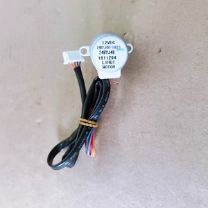 มอเตอร์สเต็ปเปอร์ 24BYJ48-10015 12VDC แกนยาว มอเตอร์พัดลมปรับระดับได้สำหรับเครื่องปรับอากาศ ใช้ได้กับ Midea ผลิตจากพลาสติกทนทาน - Product Image 1