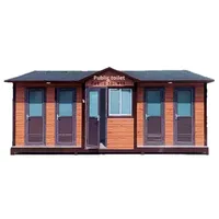 Toilettes publiques modernes haut de gamme Jiaxin en métal léger, pour parcs paysagers et chantiers de construction, toilettes mobiles écologiques monobloc