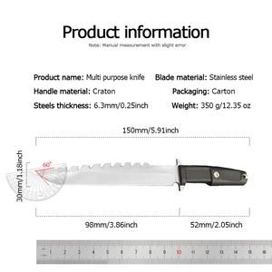 Cuchillo de Bolsillo Táctico de Acero Inoxidable Edición Limitada Dragon Totem Harpoon con Funda de Goma OEM Personalizable para Proyectos DIY - Product Image 6