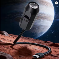 Projecteur USB Plafond Lune Terre, Lampe d'Ambiance Ciel Étoilé, Veilleuse Romantique pour Chambre, Projecteur Galaxie