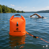 Nouvelle version de bouée de natation en eau libre, bouée de sauvetage gonflable en PVC avec boucle, flottante et portable