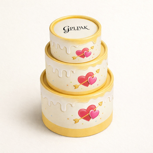 Caja Cilíndrica Biodegradable con Borde Plano y Logotipo Personalizado <span class=keywords><strong>para</strong></span> Pastel de Queso Basco, Empaque de Grado Alimenticio <span class=keywords><strong>para</strong></span> Pastelería - Product Image 1