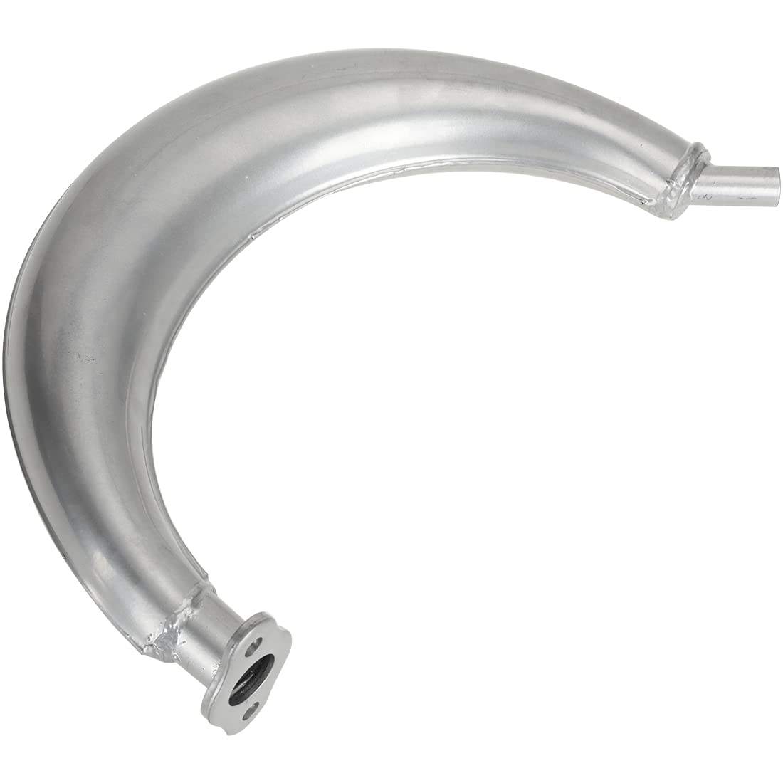 HIAORS Silver Banana 40mm Exhaust Muffler for Stroke Engines