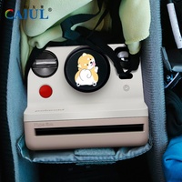 Autocollant de protection d'objectif d'appareil photo en TPU, anti-rayures, anti-poussière, motif de dessin animé mignon, capuchon de protection