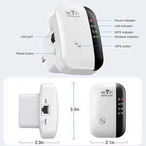 Amplificador y Extensor de Señal WiFi Inalámbrico al por Mayor, Diseño de Bollo Pequeño, Plástico Ecológico, Router Portátil para el Hogar - Product Image 2