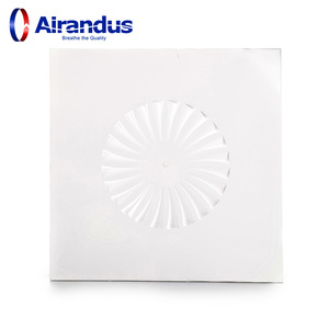 Hvac nhà máy giá vuông xoáy Trần khuếch tán vuông có thể điều chỉnh vuông phổ thông gió khuếch tán không khí - Product Image 5