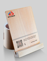 Support d'affichage NFC sans contact en bois personnalisé, nouvelle arrivée, pour scanner les menus de restaurant, les cartes de visite, étanche, UV RFID 13,56 MHz