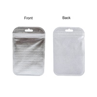 Sac cosmétique en plastique PP imperméable avec fermeture éclair, argenté ou doré, anti-odeur, refermable, avec fermeture à glissière pour bijoux