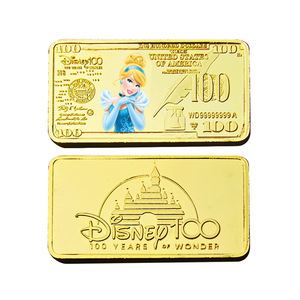 Vendita all'Ingrosso di 7 Monete d'Oro Anime Americane: Monete Commemorative di Biancaneve, Elsa e <span class=keywords><strong>Anna</strong></span> Placcate in Oro 24K - Product Image 4