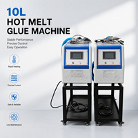 Machine à colle thermofusible automatique personnalisable de 10 L, machine à adhésif pour boîtes en papier
