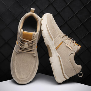 Venta directa de fábrica de zapatillas deportivas casuales de lona de gran tamaño para hombre, con suela gruesa, puntera ancha, con cordones, para deportes al aire libre. - Product Image 3