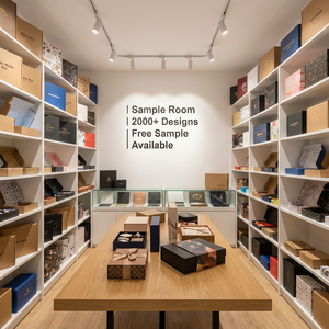 Boîtes en carton rigide haut de gamme avec finition estampée, doublure en aluminium, revêtement UV, matériau recyclable, conception de logo personnalisé pour le luxe - Product Image 5