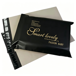 EAST MOON Poly Mailer Bags White Gold Logo Offset Printing Lightweight Mailing Bags - Product Image 3