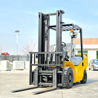 Chariot élévateur diesel 2,5T, transmission automatique, déplacement latéral, mât bi-étages robuste, pneus pneumatiques, certifié CE ISO, direct usine