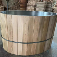 Sauna extérieur en bois de cèdre rouge massif avec panneau de commande informatique, puissance 6 kW, pour usage en villa