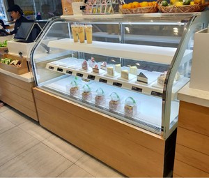 Réfrigérateur portable BREVIT à affichage ouvert pour sandwichs, avec éclairage LED, refroidisseur de <span class=keywords><strong>boulangerie</strong></span> à compresseur, réfrigérateur prêt-à-emporter - Product Image 1