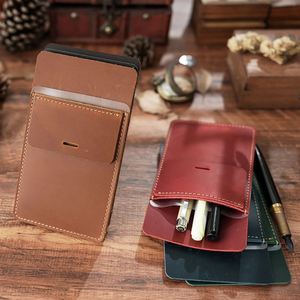 Genuine Leather Doctor Nurse <b>Pen</b> Holder Convenient Pocket <b>Pen</b> Sleeve <b>White</b> Coat Fixed Leak-Proof <b>Pen</b> Clip Welcome Gifts - Product Image 4