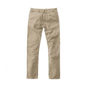 Pantalon chino décontracté pour homme en coton vert olive uni, coupe droite, taille mi-haute, braguette boutonnée, respirant, délavé, automne - Product Image 4