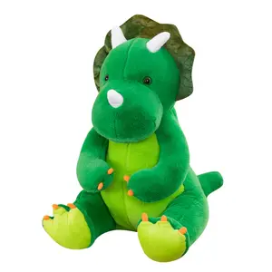 Custom Groothandel Nieuwe Stijl 60Cm Dinosaurus Knuffel Super Zacht Schattige Groene Dinosaurus Draak Mooie Geschenken Voor Kind Knuffels
