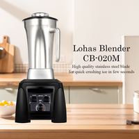 Blender commercial en acier inoxydable Lohas, robot culinaire robuste, machine à smoothies pour restaurant, hôtel, cuisine